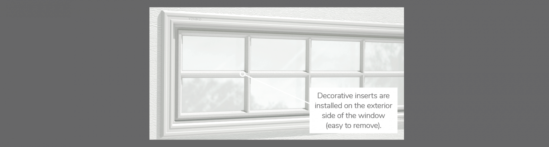 Stockton Decorative Insert, 40" x 13", available for door R-16