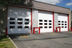 Three G-3000 commercial doors installed by Brisk Doors' contractors